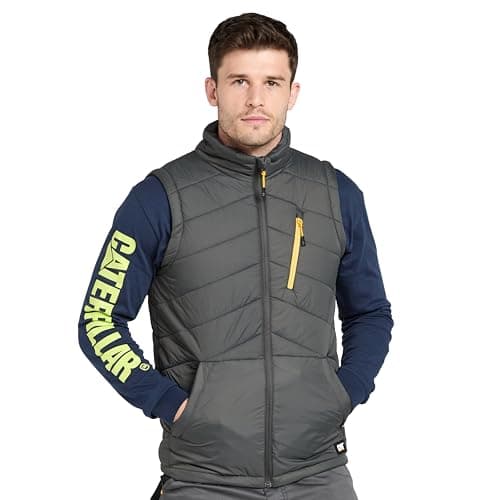 Image of Caterpillar CAT Workwear Mens Essentials Quilted Bodywarmer Gilet, L