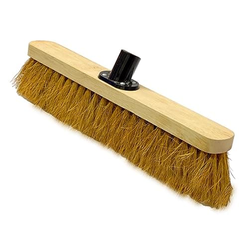 Image of EDS 18” Soft Broom Head ONLY Indoor Outdoor Sweeping Brush with Bristles Broom Head Outdoor Durable Support Bracket for Cleaning Flat (PACK OF 1)
