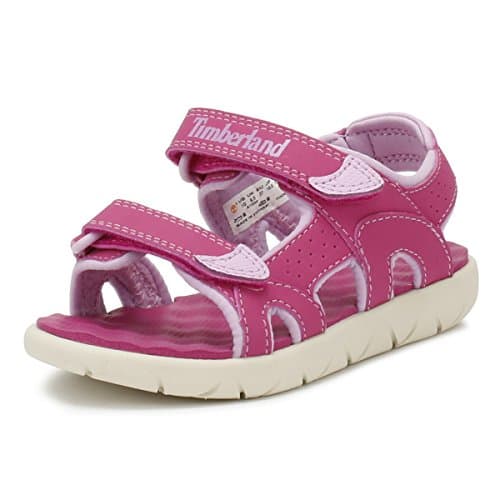 Image of Timberland Perkins Row-2-strap, Unisex Kids’ Open Toe Sandals, Pink (Fuscia Rose G4d), UK (22 EU)