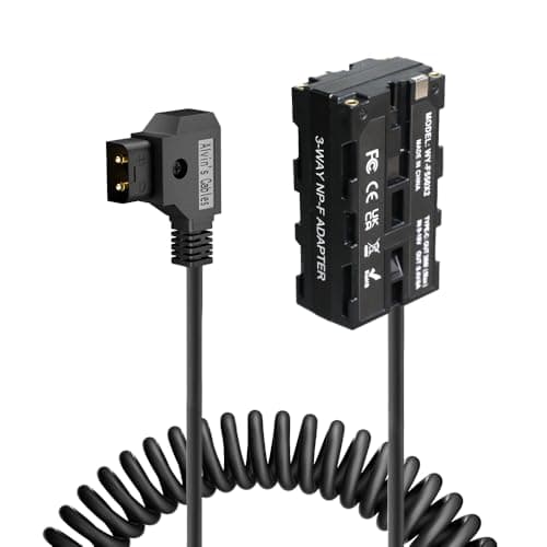 Image of Alvin’s Cables D-tap to Dual-Sided NP-F Dummy Battery Power Adapter Cable for Atomos| SmallHD| Feelworld Monitor, Replacement for Sony NP-F550| F570| F770| F970 Battery