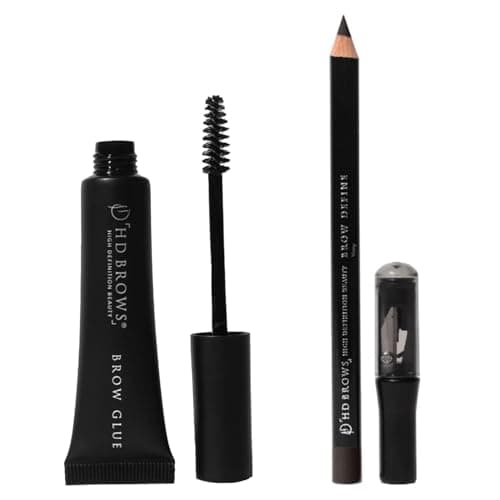 Image of Defined Brow Bundle | 1x Clear Brow Glue Setting Gel & 1x Brow Defined Vamp Eyebrow Pencil | Long-Lasting Brow Gel with Lamination Effect & Precision Eyebrow Pencil for Defining, Shaping, and Filling