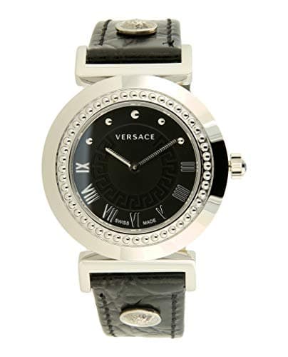 Image of Versace Women's P5Q99D009 S009 Vanity Stainless Steel Watch with Leather Band