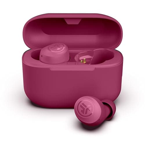 Image of JLab Go Air Pop+ True Wireless Earbuds, In Ear Headphones, Bluetooth Earphones, 35H Playtime Ear Buds, Bluetooth Earbuds with Microphone, USB-C Charging Case, Dual Connect, EQ3 Sound, Dark Pink