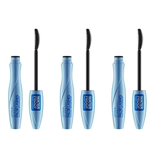 Image of Catrice Glam & Doll False Lashes Mascara Waterproof, No. 010, black, long-lasting, volumising, vegan, waterproof, no microplastic particles, nanoparticle-free, pack of 3 (3x10ml)