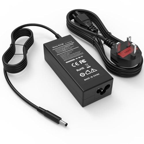 Image of 65W AC Adapter Compatible with Dell Inspiron 14 15 16 3520 3525 3511 5630 5620 5435 5420 5425,Latitude 3520 3420 3320,Vostro 3420 3425 3520 3525 Laptop 19.5V 3.34A UK Power Adapter Cord