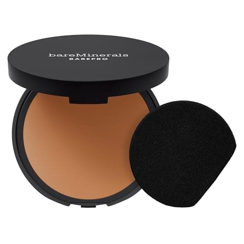Image of bareMinerals BAREPRO 24HR Skin-Perfecting Powder Foundation - Matte Pressed Powder Foundation Full Coverage with Plant-Based Squalene, Talc-Fee Pressed Powder Compact, Oil Control, Vegan