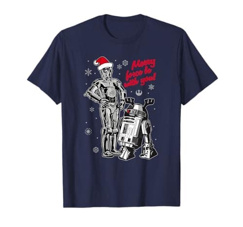 Image of Star Wars Merry Christmas Droids T-Shirt