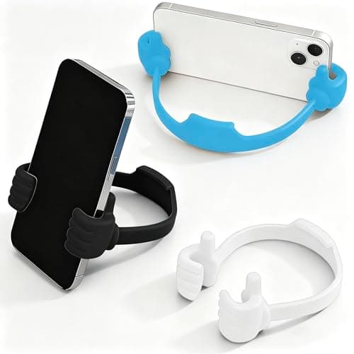 Image of Daleweo 3 Pieces Cell Phone Stands, Thumbs up Lazy Hand Arm Finger Holder Novelty Portable Desk Mobile Cell Phone Kickstand Cute Cheap Accessories Gifts for Teen Kid Girl