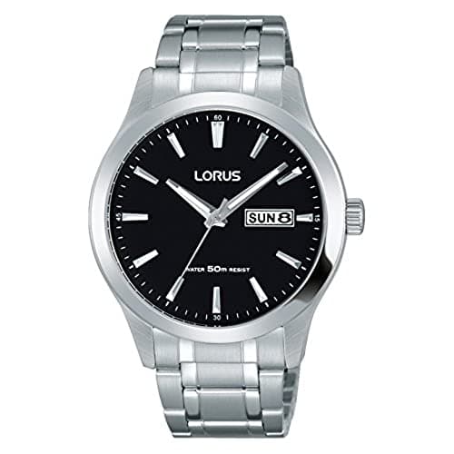 Image of Lorus RXN23DX9 Unisex Analogue Watch with Plated Stainless Steel Strap, Fashion