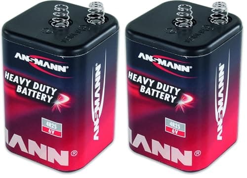 Image of ANSMANN 4R25 6 Volt Zinc Carbon Battery (Pack of 2)