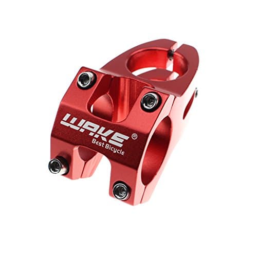 Image of CYSKY 31.8 Bike Stem 45mm Mountain Bike Stem Short MTB Stem Bike Handlebar Stem for Most Bicycle BMX MTB Road Bike (Red)