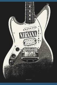 Image of NIRVANA Guitar Poster Flag