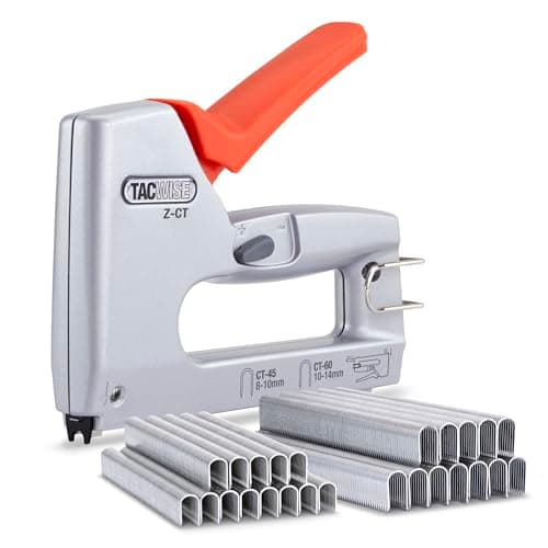Image of Tacwise 1763 Z-CT Heavy Duty Duo Metal Cable Tacker with 4000 Staples, Uses CT-45 and CT-60 Staples