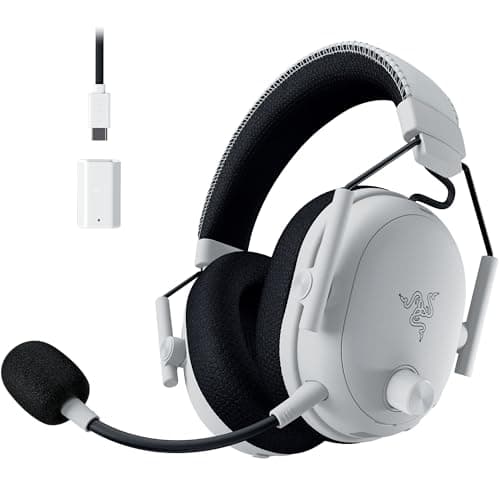 Image of Razer BlackShark V3 Pro - Wireless ANC Esports Headset - Active Noise Cancellation - Drivers 50mm - Detachable HyperClear Mic - Wireless HyperSpeed 2,4 GHz & Bluetooth - FPS - PC/Mac, White