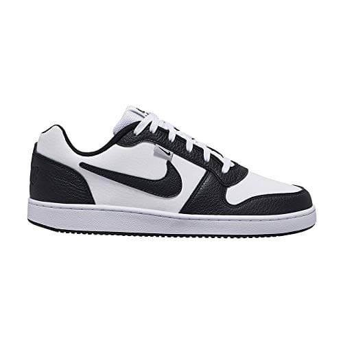 Image of Nike Nike Ebernon Low Prem, Men's Basketball Shoes Basketball Shoes, White (White/Black/Wolf Grey 102), 9.5 UK (44.5 EU)