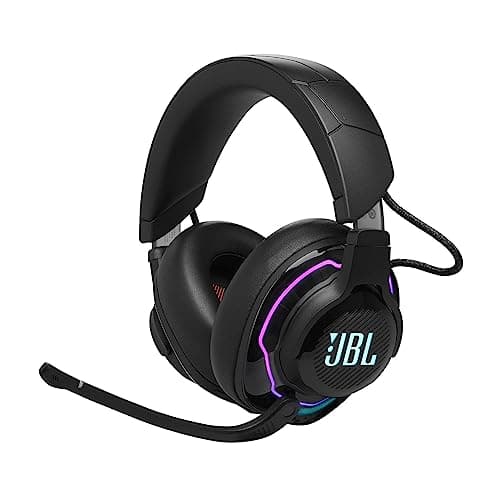 Image of JBL Quantum 910 Wireless Bluetooth Gaming Headset with Noise-Cancelling Technology, Play and Charge Features and Boom Microphone, Black