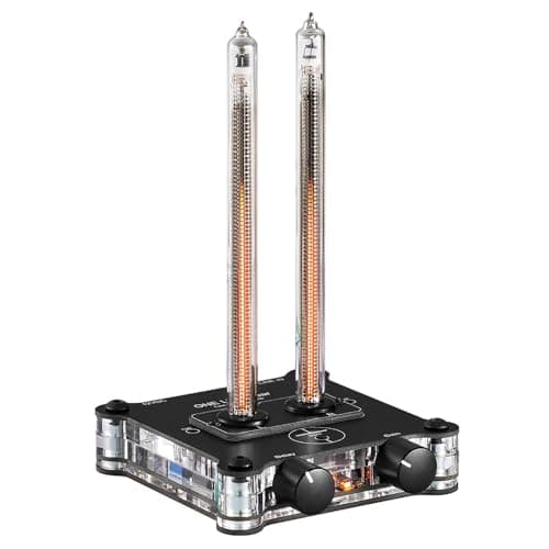 Image of LED Music Spectrum Display, Nixie Tube Sound Level Meter, MIC Audio Analyzer, AUX Input Rhythm Level Indicator for Home Office Studio Audio System