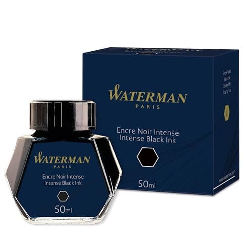 Image of Waterman Fountain Pen Ink | Intense Black | 50ml Bottle