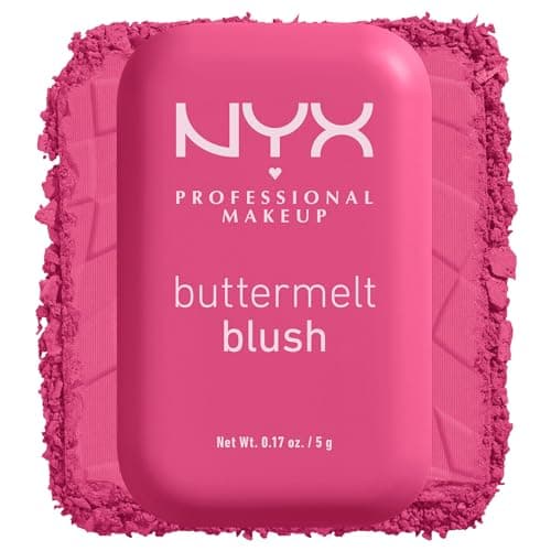 Image of NYX Professional Makeup Buttermelt Powder Blush, Up To 12H Wear, Seamless Blending, Fade and Transfer Resistant, With Shea and Mango Butter, Vegan Formula, Shade: Butta With Time