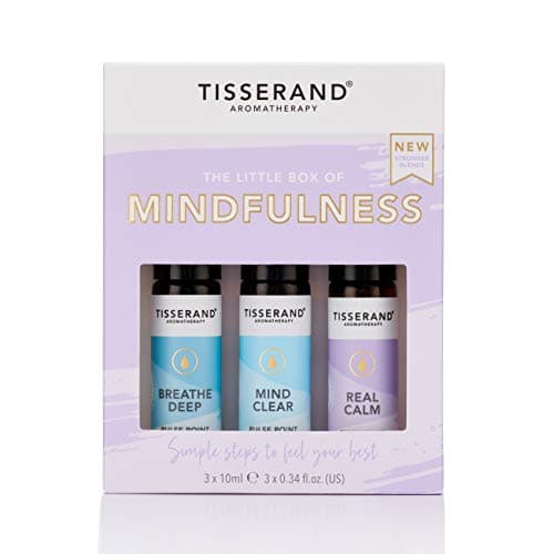 Image of Tisserand - The Little Box of Mindfulness - Breathe Deep, Mind Clear, Real Calm - 100% Natural Pure Essential Oils - 3x10m