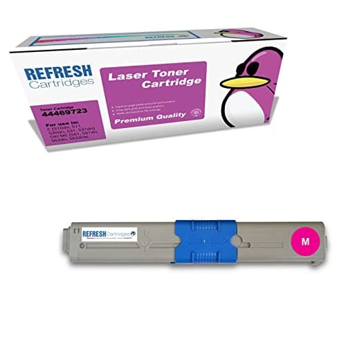 Image of Refresh Cartridges Remanufactured Toner Cartridge Replacement for OKI 44469723 (Magenta)