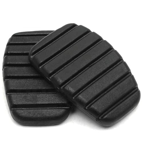 Image of ROBUST 2 Pcs Clutch Brake Pedal Non Slip Car Pedal Cover Rubber Rubber Pad Covers Replacement for Renault Clio II III Espace IV Kangoo Laguna II Megane II Modus Trafic II 7700416724 8200183752