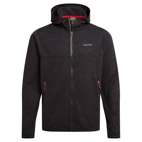 Image of Craghoppers Mens Travos Full Zip Fleece Top (XXL) (Black Pepper Marl)
