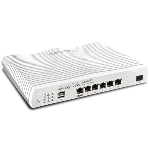 Image of DrayTek Vigor 2865 Ethernet Router, VPN Firewall, VDSL2 35b/ADSL2+ Dual-WAN, Integrated VDSL modem, VoIP, Small Business (Router)