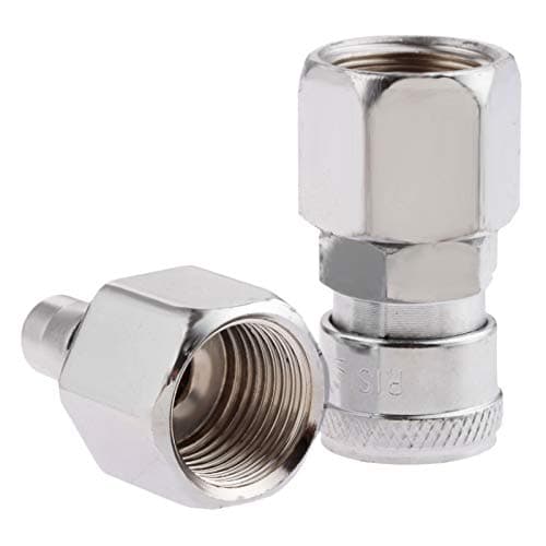 Image of Air Line Hose Fittings 1/2" BSP Female Thread Quick Release Coupler Connector-Pack of 2