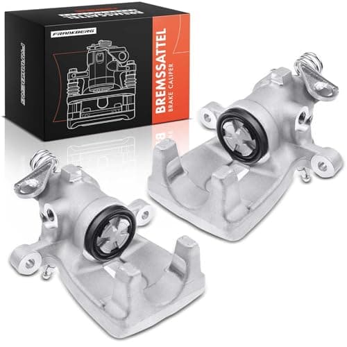 Image of Frankberg 2x Brake Caliper Disc Brake Rear Cast Aluminium Compatible with 500 312 500/595/695 312 169 Punto 188 312 319 Musa 350 Ypsilon 843 Replace# 77364592