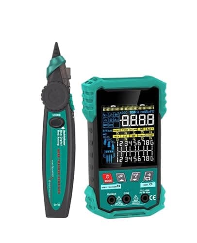Image of Network Cable Tester, Network Cable Tester, With 400m Length Meter, POE Test, LAN Mapping, 3.2 Inch Multimeter, Maintenance Tools