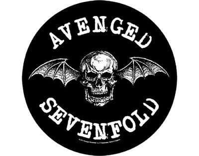 Image of AVENGED SEVENFOLD Official Merchandise LARGE BACK Sew-On-Patch New DEATH BAT