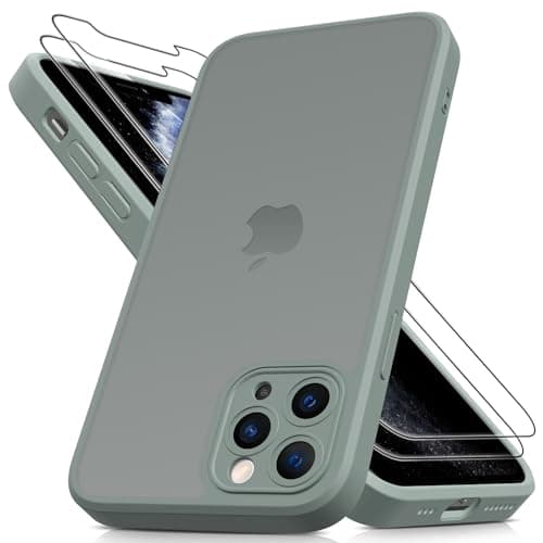 Image of Mootobo for iPhone 11 Pro Max Case, 3 in 1 [Full Camera Protection] with 2 Screen Protector,Translucent Matte Back Slim Shockproof Phone Cover for iPhone 11 Pro Max 6.5 inch - Grey