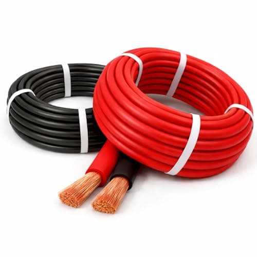 Image of MKGT Hi-Flex 35mm2 240 Amp 2 AWG Automotive Starter/Inverter/Welding/Battery PVC Cable Wire (Black, 1 Metre)