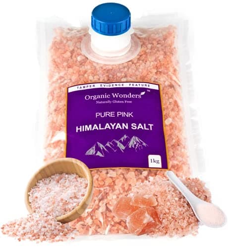 Image of Pure Pink Himalayan Salt (Coarse) 1kg | 84+ Essential Trace Minerals | PREMIUM UNREFINED | 100% NATURAL | GLUTEN FREE | VEGAN | VEGETARIAN by Organic Wonders®