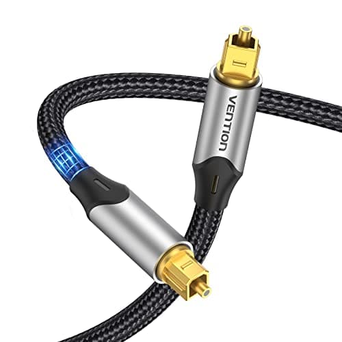 Image of VENTION Optical Audio Cable 1m ,Digital Toslink S/PDIF Cable - Gold-Plated Connector for Soundbar, TV, PS4, Xbox, Home Cinema & Stereo Systems