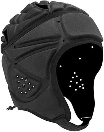 Image of YWINETO Rugby Headguards Rugby Head Guard Soft Padded Headgear Shell Head Protector Adjustable Soccer Goalie Support Rugby Football Youth Kids Adults Soccer Scrum Cap Protective Rugby Head Guards