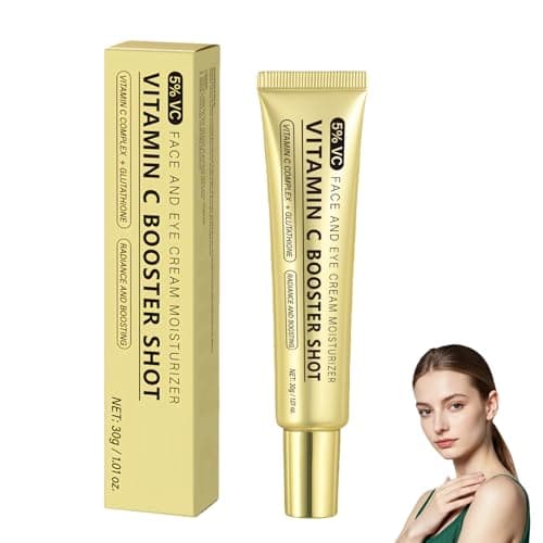 Image of Vitamin C Booster Shot Serum, Vitamin C Serum for Face, Brightening Dark Spot Serum with Hydrating Formula, Improves Skin Tone & Smoothness, Wrinkle Glowing Essence Cream for Men and Women, 30ml