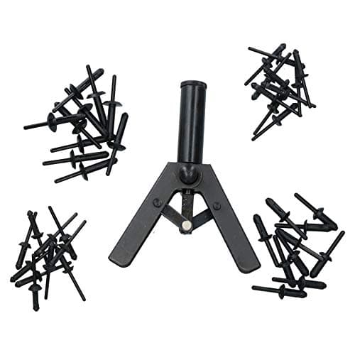 Image of AB Tools Plastic Pop Pot Riveter Rivet Fastener Gun for Car Trims Carpets Seats 40 Rivets