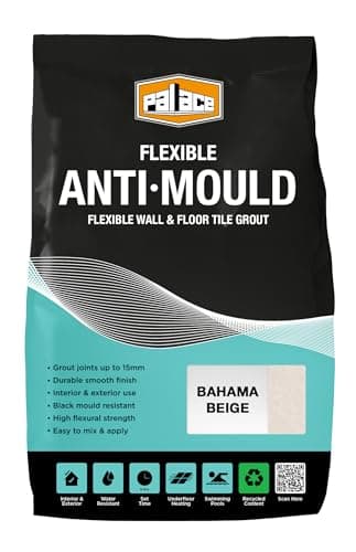 Image of Anti-Mould Tile Grout Bahama Beige 3KG - Water-Resistant Grout for Bathroom & Kitchen Wall and Floor Tiles