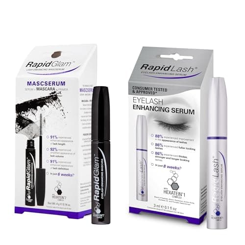 Image of RapidLash Bundle - 1 x RapidGlam Eyelash Enhancing Mascserum, 4 g & 1 x RapidLash Eyelash Enhancing Serum, 3 ml (Pack of 1)