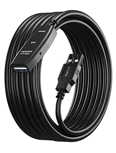 Image of MutecPower 10m USB 2.0 male to female cable with extension chipset - USB Active Extension cable Repeater Cable 10 Meters