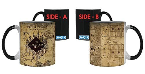 Image of Marauder's Map Colour Changing Magic Heat Sensitive Coffee Mug Perfect Valentines/Easter/Summer/Birthday/Anniversary