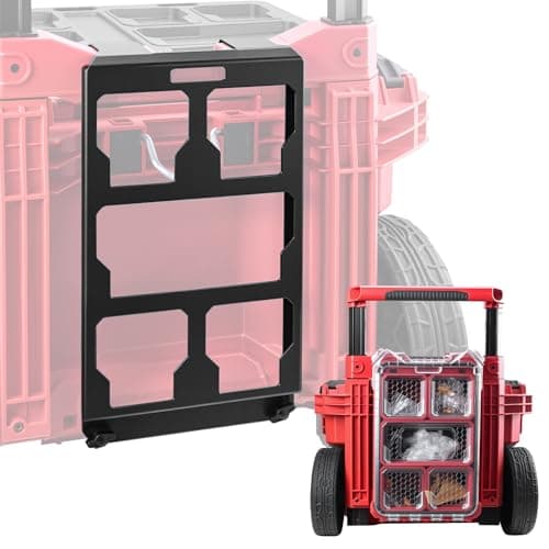 Image of Packout Mounting Plate Compatible with Milwaukee 48-22-8427 Toolbox, Attaches to Rolling Toolbox Handle, Organizer Storage Bracket for Packout Tool Box System