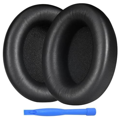 Image of Ear Pads Replacement for Beats Studio Pro Wireless Noise Cancelling Headphones by MMOBIEL – Memory Foam and Protein PU Ear Pad Cushions – Noise Isolation Earpads Replacement – Black