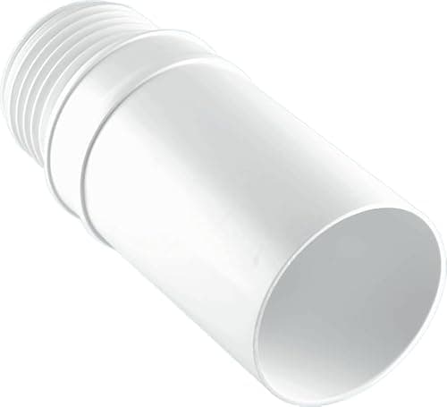 Image of McAlpine MAC-EXTB 3 1/2-Inch/90 mm Outlet Size Straight Extension Mac-Fit - White