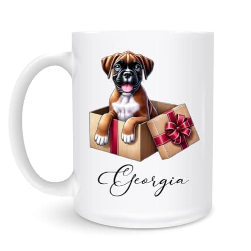 Image of Mug Boxer Ceramic Cup Personalised Coffee Mug Great Gift Idea Mugs for Kitchens Work 330Ml