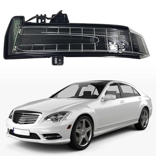 Image of LED Wing Mirror Indicator Signal Repeater Light Lamp For Mercedes Benz W176 W246 W204 W212 C117 X156 2007-2018 Left N/S Passenger Side UK