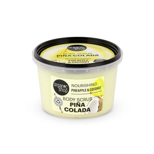 Image of Organic Shop 250ml Body Scrub Nourishing Pina Colada Pineapple & Coconut