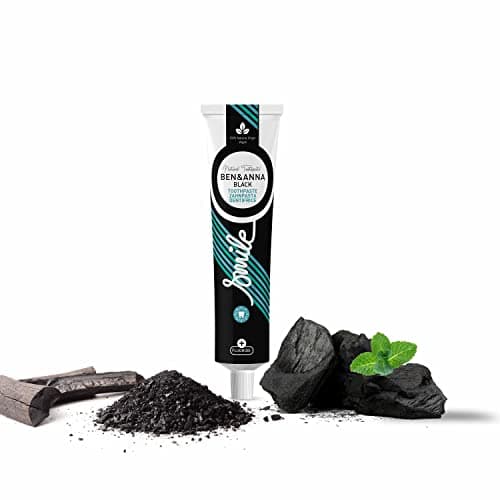 Image of Ben & Anna Natural Black with Fluoride Toothpaste Tube 75ml